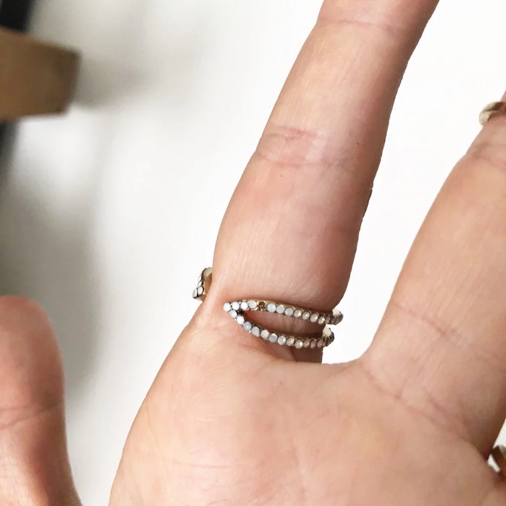Express size 6 gold stackable ring set - Picture 3 of 5